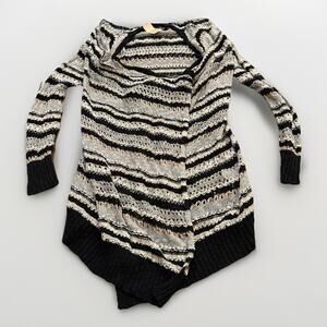 American Eagle Womens Open Front Open Knit Cardigan Sweater Cascading Size M NWT